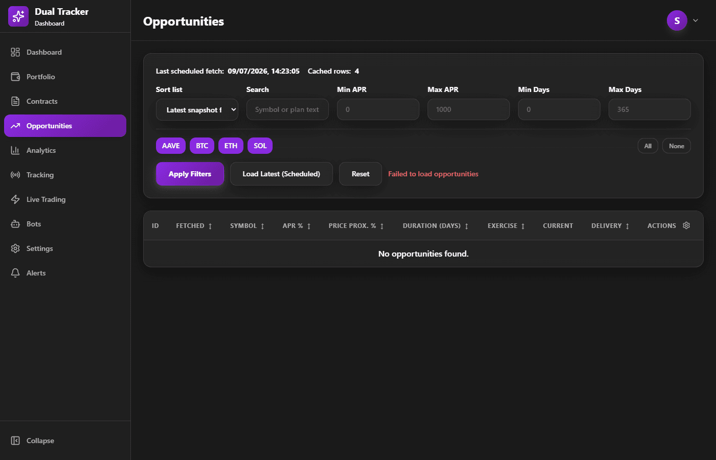 Opportunities view in May 2026.